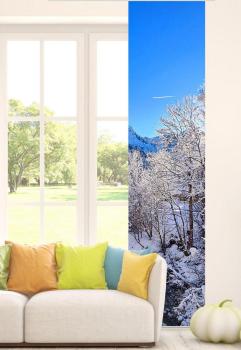 nterblick , Schiebevorhang, Schiebegardine, modern, 60 cm breit, 2,65 m hoch, 3 m hoch